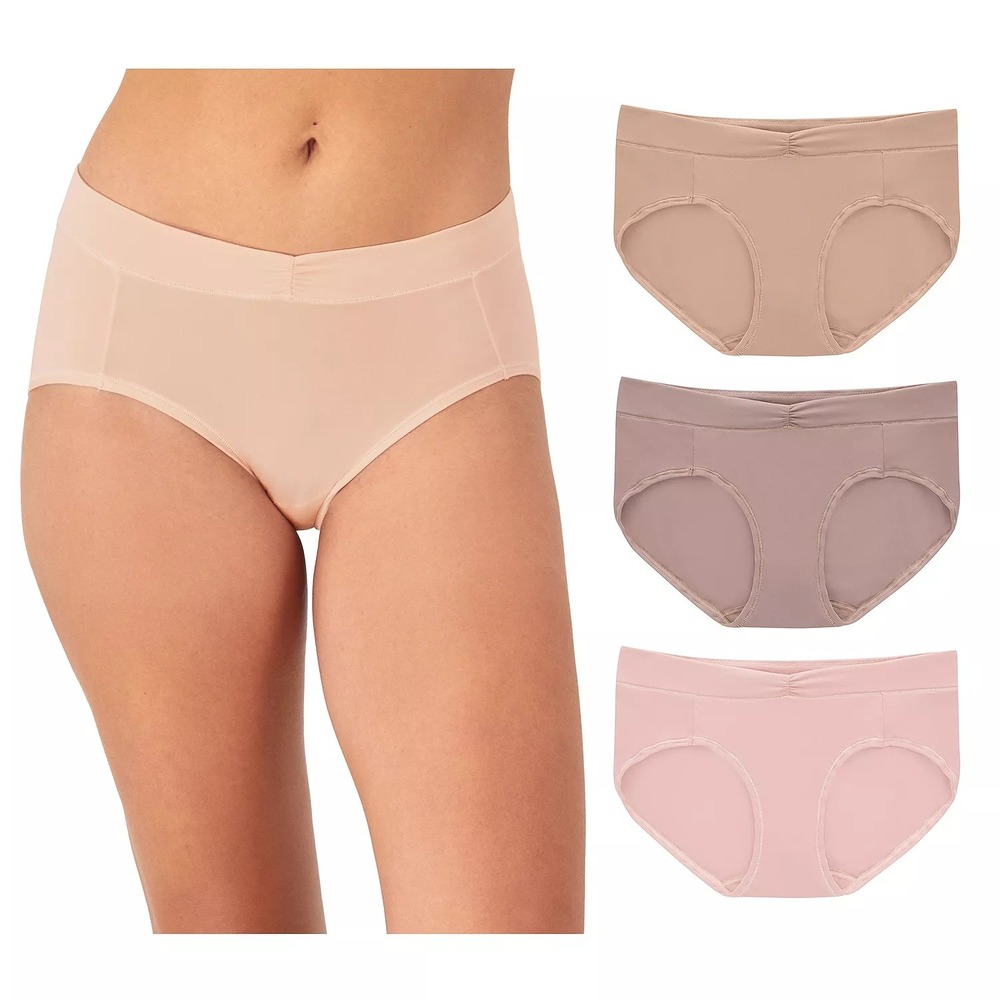 Maidenform Everyday Luxe Stretch Micro Bikini Underwear 3 Pack Size M 6 NWT
